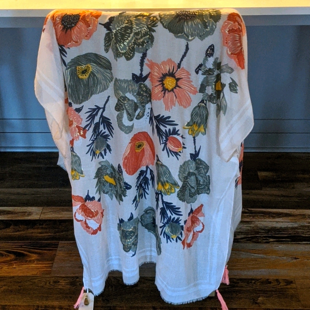 2 Chic Floral Kimono with Gold Foil